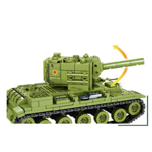 Load image into Gallery viewer, 536PCS Military WW2 KV-2 Heavy Tank Figure Model Toy Building Block Brick Gift Kids Compatible Lego