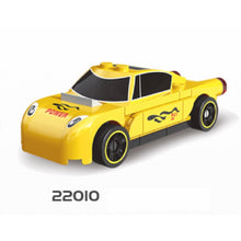 Load image into Gallery viewer, MOC Technic Speed Pull Back Mini Racing Sports Car Ambulance Fire Food Truck Bus Taxi Double Decker Van Camper Model Toy Building Block Brick Gift Kids DIY Compatible Lego Cute