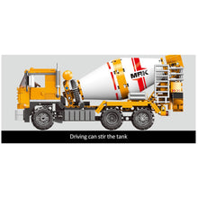 Load image into Gallery viewer, 654PCS MOC Technic City Construction Cement Mixer Figure Model Toy Building Block Brick Gift Kids DIY Compatible Lego