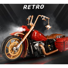 Load image into Gallery viewer, 2111PCS MOC Technic Speed Retro Vintage Classic Motorcycle Motor Bike Model Toy Building Block Brick Gift Kids DIY Compatible Lego 1:5