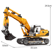Load image into Gallery viewer, 722PCS MOC Technic City Construction Excavator Figure Model Toy Building Block Brick Gift Kids DIY Compatible Lego