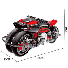 Load image into Gallery viewer, 680PCS MOC Technic Speed Motorcycle Motor Bike Model Toy Building Block Brick Gift Kids DIY Compatible Lego