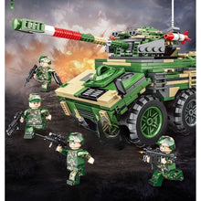 Load image into Gallery viewer, 872PCS Military WW2 2in1 EBRC 6x6 Armored Vehicle Figure Model Toy Building Block Brick Gift Kids DIY Compatible Lego