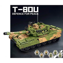 Load image into Gallery viewer, 1356PCS Military WW2 T-80U Main Battle Tank Figure Model Toy Building Block Brick Gift Kids DIY Compatible Lego
