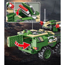 Load image into Gallery viewer, 872PCS Military WW2 2in1 EBRC 6x6 Armored Vehicle Figure Model Toy Building Block Brick Gift Kids DIY Compatible Lego