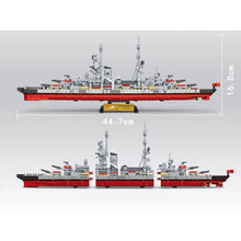 Load image into Gallery viewer, 828PCS Military WW2 Prinz Eugen Schwerer Kreuzer Ship Figure Model Toy Building Block Brick Gift Kids DIY Compatible Lego