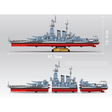 Load image into Gallery viewer, 827PCS Military WW2 North Carolina Class Battleship Figure Model Toy Building Block Brick Gift Kids DIY Compatible Lego