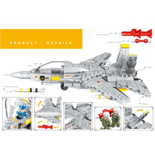 Load image into Gallery viewer, 645PCS Military WW2 Falcon Air Fighter Figure Model Toy Building Block Brick Gift Kids DIY Compatible Lego