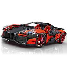 Load image into Gallery viewer, 1827PCS MOC Technic Speed Pull Back Red Super Racing Sports Car Model Toy Building Block Brick Gift Kids DIY Compatible Lego 1:10