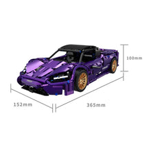 Load image into Gallery viewer, 1273PCS MOC Technic Speed Static MC 720S Super Racing Sports Car Model Toy Building Block Brick Gift Kids DIY Compatible Lego 1:14