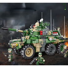 Load image into Gallery viewer, 872PCS Military WW2 2in1 EBRC 6x6 Armored Vehicle Figure Model Toy Building Block Brick Gift Kids DIY Compatible Lego