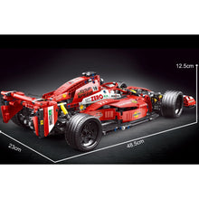 Load image into Gallery viewer, 1308PCS MOC Technic Speed Static Red F1 Formula One Super Racing Sports Car Model Toy Building Block Brick Gift Kids DIY Compatible Lego