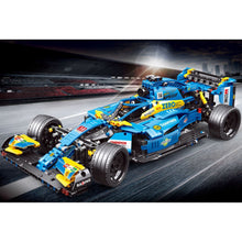 Load image into Gallery viewer, 1308PCS MOC Technic Speed Static Blue F1 Formula One Super Racing Sports Car Model Toy Building Block Brick Gift Kids DIY Compatible Lego 1:10