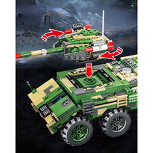 Load image into Gallery viewer, 872PCS Military WW2 2in1 EBRC 6x6 Armored Vehicle Figure Model Toy Building Block Brick Gift Kids DIY Compatible Lego