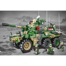 Load image into Gallery viewer, 872PCS Military WW2 2in1 EBRC 6x6 Armored Vehicle Figure Model Toy Building Block Brick Gift Kids DIY Compatible Lego