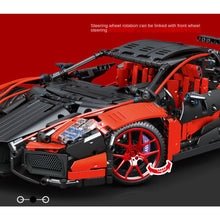 Load image into Gallery viewer, 1827PCS MOC Technic Speed Pull Back Red Super Racing Sports Car Model Toy Building Block Brick Gift Kids DIY Compatible Lego 1:10