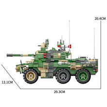 Load image into Gallery viewer, 872PCS Military WW2 2in1 EBRC 6x6 Armored Vehicle Figure Model Toy Building Block Brick Gift Kids DIY Compatible Lego