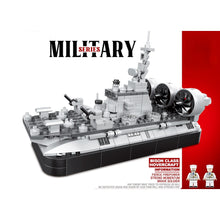Load image into Gallery viewer, 409PCS Military WW2 Bison Class Hovercraft Figure Model Toy Building Block Brick Gift Kids DIY Compatible Lego