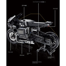 Load image into Gallery viewer, 1080PCS MOC Technic Speed Bat Cycle Mobile Motorcycle Motor Bike Model Toy Building Block Brick Gift Kids DIY Compatible Lego