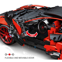 Load image into Gallery viewer, 1827PCS MOC Technic Speed Pull Back Red Super Racing Sports Car Model Toy Building Block Brick Gift Kids DIY Compatible Lego 1:10