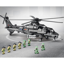 Load image into Gallery viewer, 1366PCS Military WW2 Caic Z-10 Helicopter Figure Model Toy Building Block Brick Gift Kids DIY Compatible Lego