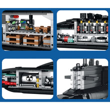 Load image into Gallery viewer, 1498PCS Military WW2 Type 094 Strategic Nuclear Submarine 09-IV Model Toy Building Block Brick Gift Kids DIY Compatible Lego