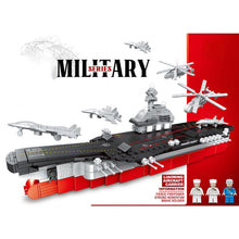 Load image into Gallery viewer, 676PCS Military WW2 Liaoning Class Aircraft Carrier Figure Model Toy Building Block Brick Gift Kids DIY Compatible Lego