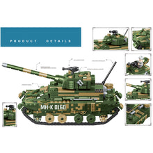 Load image into Gallery viewer, 699PCS Military WW2 Main Battle Tank Figure Model Toy Building Block Brick Gift Kids DIY Compatible Lego