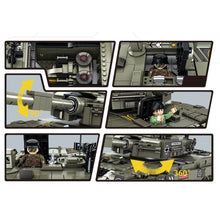 Load image into Gallery viewer, 1747PCS Military WW2 Leopard 2A4 Main Battle Tank Figure Model Toy Building Block Brick Gift Kids DIY Compatible Lego