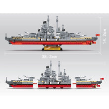 Load image into Gallery viewer, 828PCS Military WW2 KMS Bismarck Battleship Figure Model Toy Building Block Brick Gift Kids DIY Compatible Lego