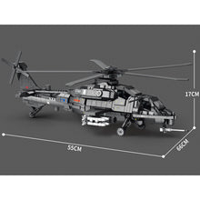 Load image into Gallery viewer, 1366PCS Military WW2 Caic Z-10 Helicopter Figure Model Toy Building Block Brick Gift Kids DIY Compatible Lego
