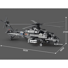 Load image into Gallery viewer, 1366PCS Military WW2 Caic Z-10 Helicopter Figure Model Toy Building Block Brick Gift Kids DIY Compatible Lego