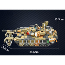 Load image into Gallery viewer, 1641PCS Military WW2 T90M5 Main Battle Tank Figure Model Toy Building Block Brick Gift Kids DIY Compatible Lego