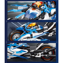 Load image into Gallery viewer, 1230PCS MOC Technic Speed Cartoon Cyberangel Motorcycle Motor Bike Model Toy Building Block Brick Gift Kids DIY Compatible Lego