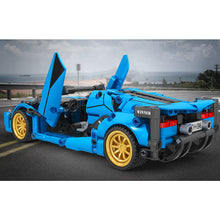 Load image into Gallery viewer, 398PCS MOC Technic Speed Pull Back Sian Super Racing Sports Car Model Toy Building Block Brick Gift Kids DIY Compatible Lego 1:18