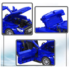 Load image into Gallery viewer, 488PCS MOC Technic Speed Pull Back GTR R35 JDM Racing Sports Car Model Toy Building Block Brick Gift Kids DIY Compatible Lego 1:18
