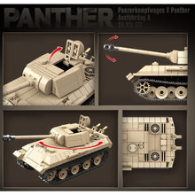 Load image into Gallery viewer, 472PCS Military WW2 Panther Medium Tank Sd.Kfz.171 Figure Model Toy Building Block Brick Gift Kids DIY Compatible Lego