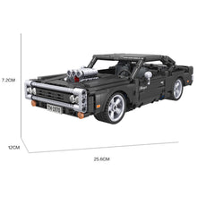 Load image into Gallery viewer, 496PCS MOC Technic Speed Pull Back Challenger Fast Furious Racing Sports Car Model Toy Building Block Brick Gift Kids DIY Compatible Lego 1:18
