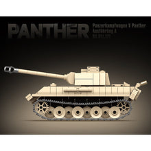 Load image into Gallery viewer, 472PCS Military WW2 Panther Medium Tank Sd.Kfz.171 Figure Model Toy Building Block Brick Gift Kids DIY Compatible Lego