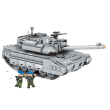 Load image into Gallery viewer, 641PCS Military WW2 Pull Back Leclerc Main Battle Tank Figure Model Toy Building Block Brick Gift Kids DIY Compatible Lego