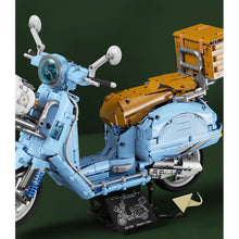 Load image into Gallery viewer, 1828PCS MOC Technic Speed Blue Vespa 300 Vintage Classic Motorcycle Motor Bike Model Toy Building Block Brick Gift Kids DIY Compatible Lego 1:5