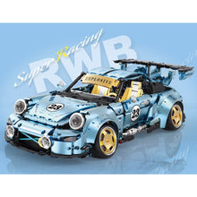 Load image into Gallery viewer, 2368PCS MOC Technic Speed Static Blue 911 RWB Super Racing Sports Car Model Toy Building Block Brick Gift Kids DIY Compatible Lego 1:10