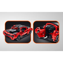 Load image into Gallery viewer, 548PCS MOC Technic Speed Pull Back SRT Challenger Super Racing Sports Car Model Toy Building Block Brick Gift Kids DIY Compatible Lego