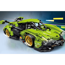 Load image into Gallery viewer, 668PCS MOC Technic Speed Pull Back V12 Super Racing Sports Car Model Toy Building Block Brick Gift Kids DIY Compatible Lego 1:16