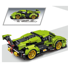 Load image into Gallery viewer, 668PCS MOC Technic Speed Pull Back V12 Super Racing Sports Car Model Toy Building Block Brick Gift Kids DIY Compatible Lego 1:16