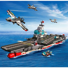 Load image into Gallery viewer, 736PCS MOC Military WW2 8in1 Fujian Class Aircraft Carrier Model Toy Building Block Brick Gift Kids DIY Compatible Lego