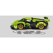 Load image into Gallery viewer, 668PCS MOC Technic Speed Pull Back V12 Super Racing Sports Car Model Toy Building Block Brick Gift Kids DIY Compatible Lego 1:16