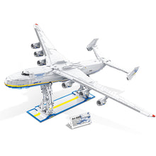 Load image into Gallery viewer, 5350PCS MOC Military Large Antonov An-225 Mriya Cossack Transport Aircraft Airplane Model Toy Building Block Brick Gift Kids DIY Set New Stand 1:84 Compatible Lego