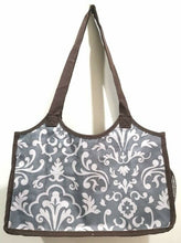 Load image into Gallery viewer, Thirty One Organizing Utility Keep it Tote Cosmetic Bag 31 gift in Grey Parisian Pop
