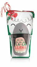 Load image into Gallery viewer, Thirty One Hide & Peek Pouch Cosmetic Pen Bag 31 Gift Cute in Holiday Llama